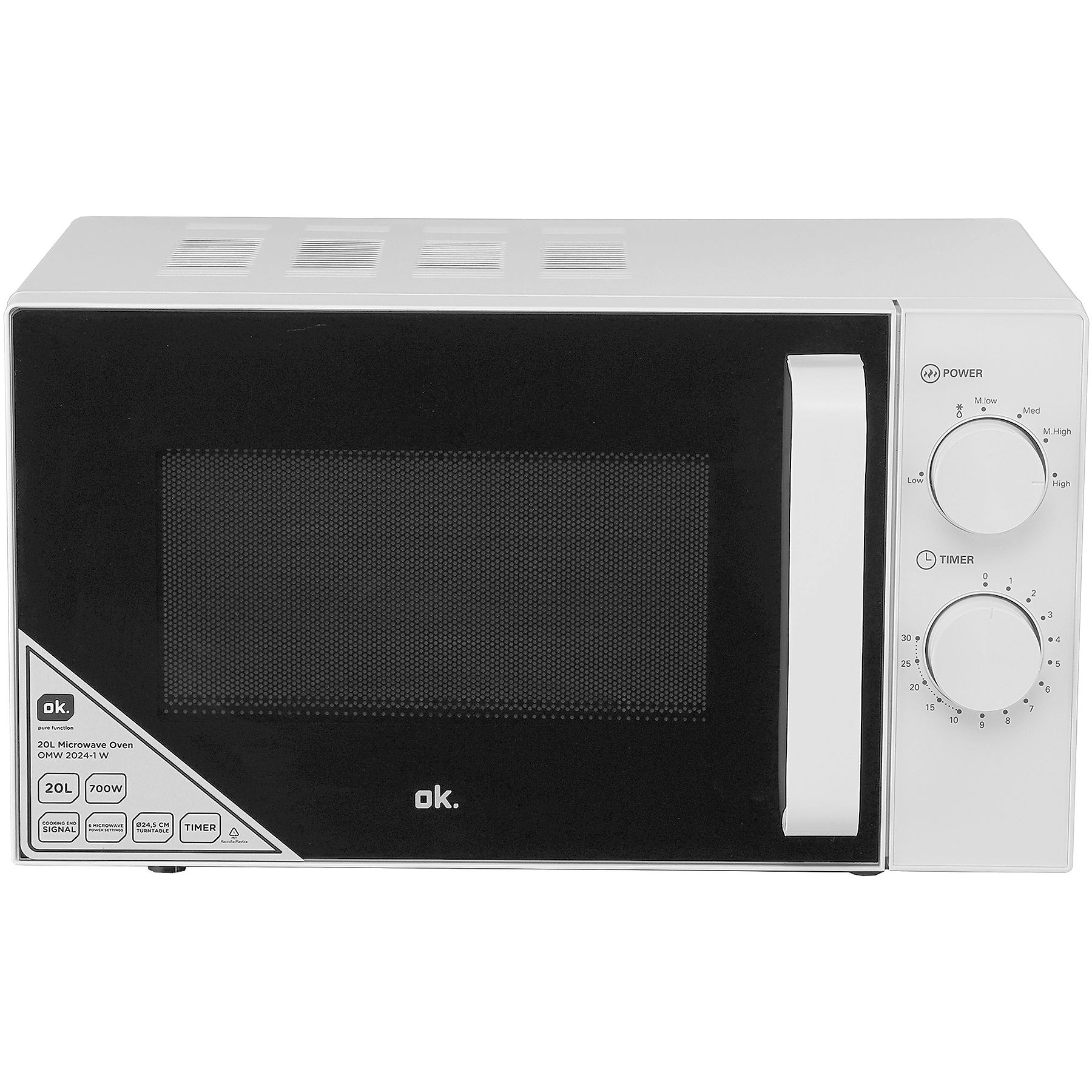 OK. OMW 2024-1 W, Mikrowelle Solo (700 Watt)