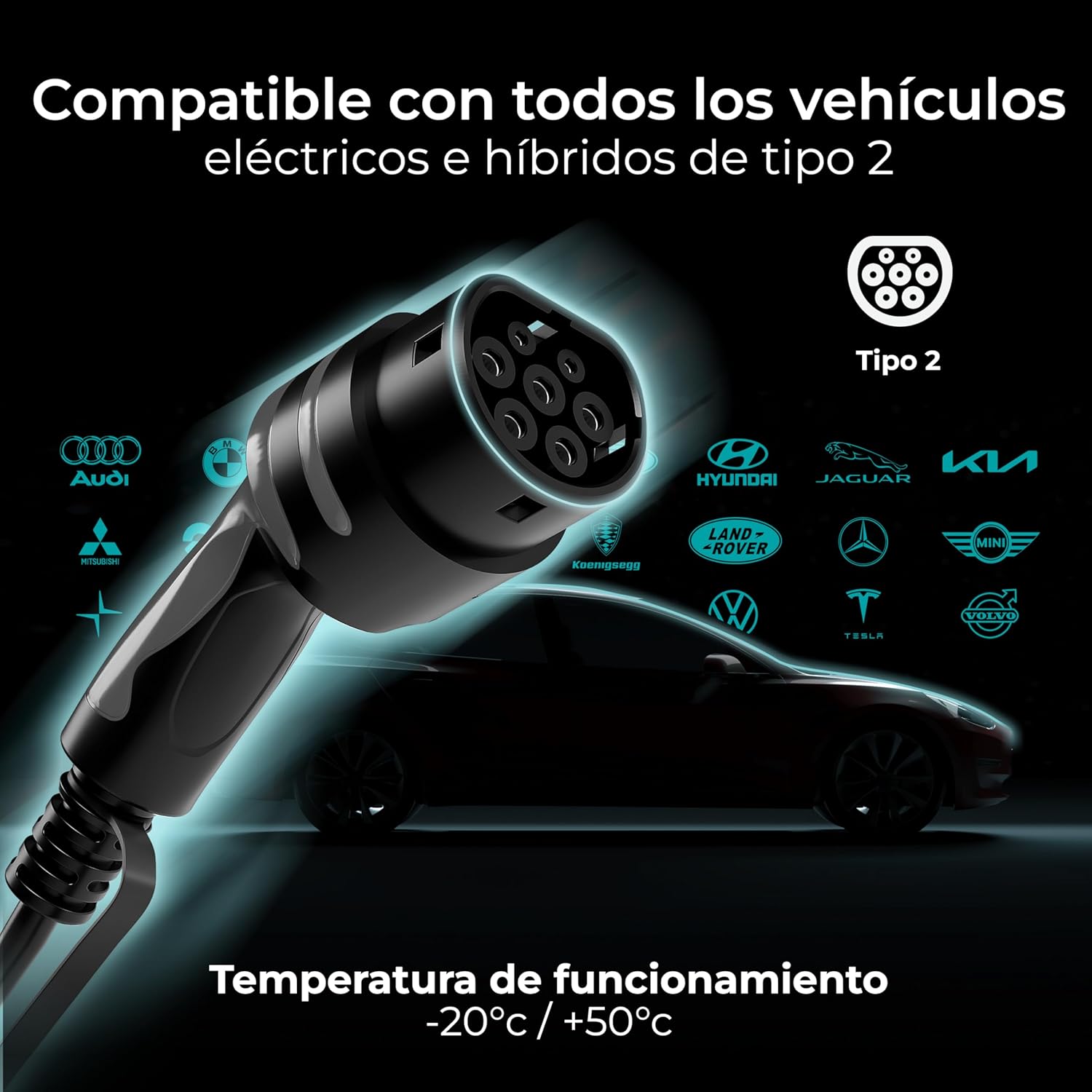 Masterplug EVCM3BT7BR Type 2
