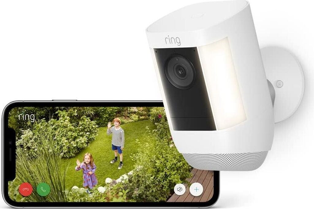 Ring Spotlight Cam Pro Battery weiß