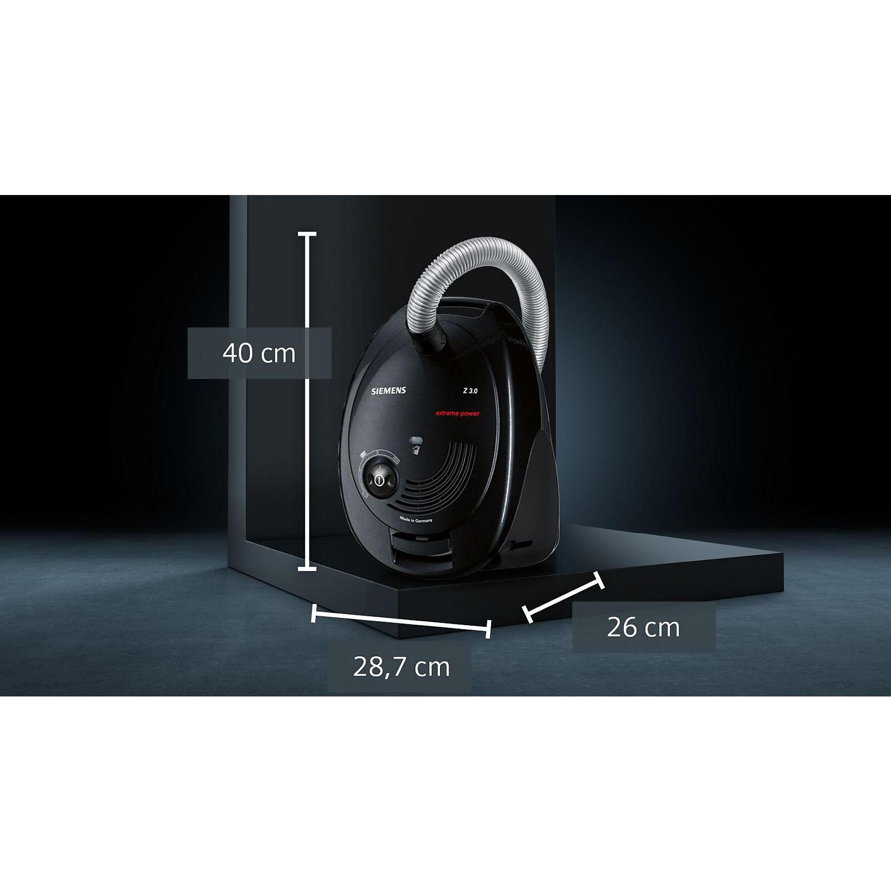 SIEMENS VSZ3XTRM11 Staubsauger, maximale Leistung: 850 Watt
