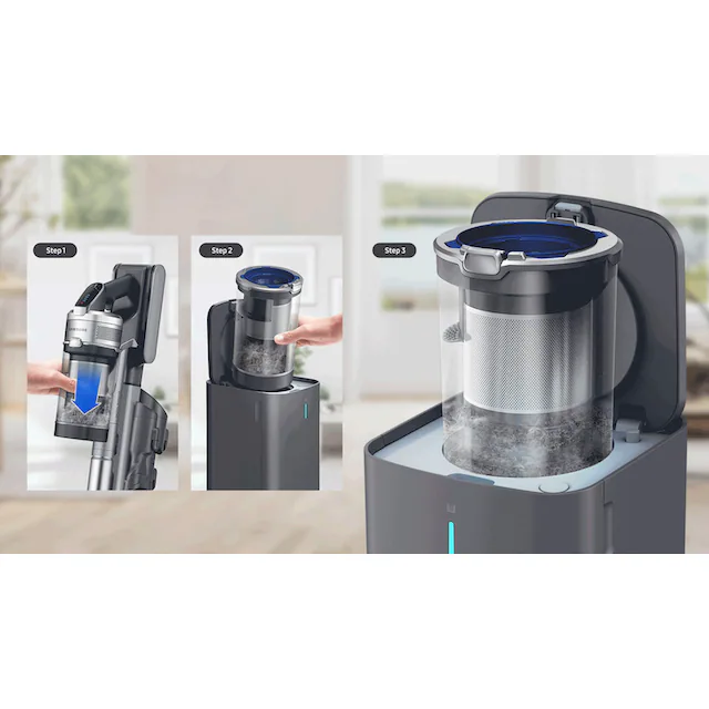 Samsung Akku-Handstaubsauger »VS20C85G4PB/WD, Jet 85 Complete Clean+,«, 580 W, beutellos, automatische Entleerung