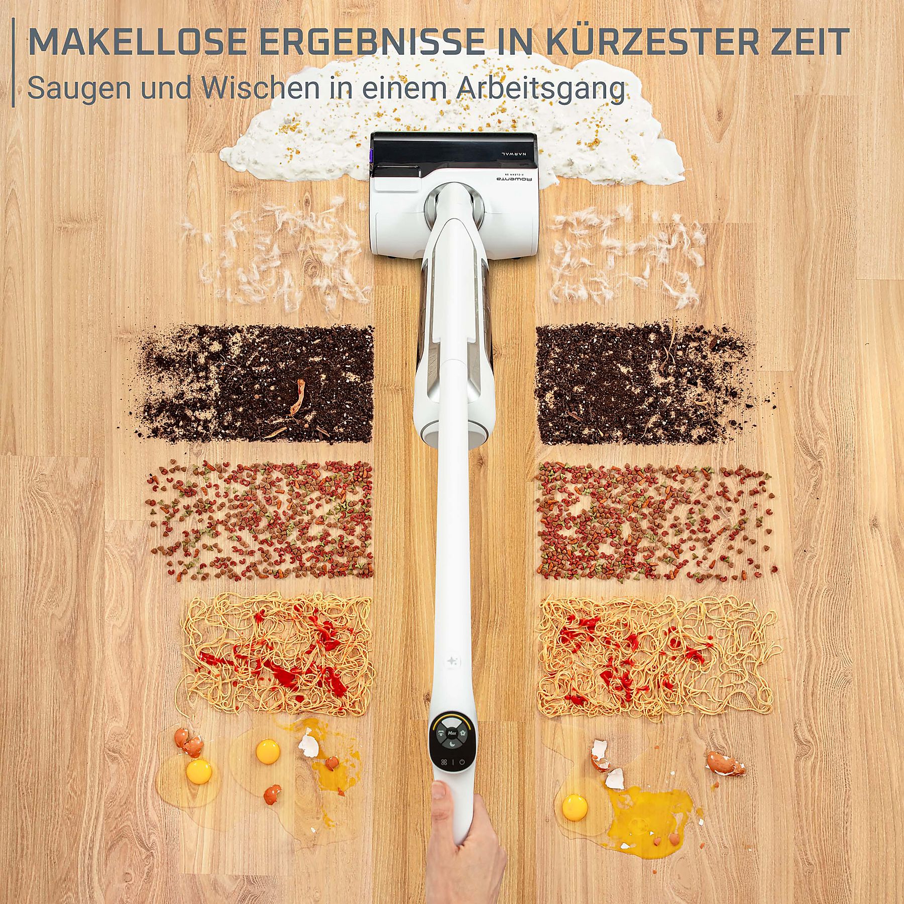 ROWENTA GZ7035 X-Clean 10 Nass-/Trockensauger, Akkubetrieb