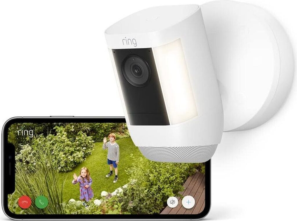 Ring Spotlight Cam Pro Wired white