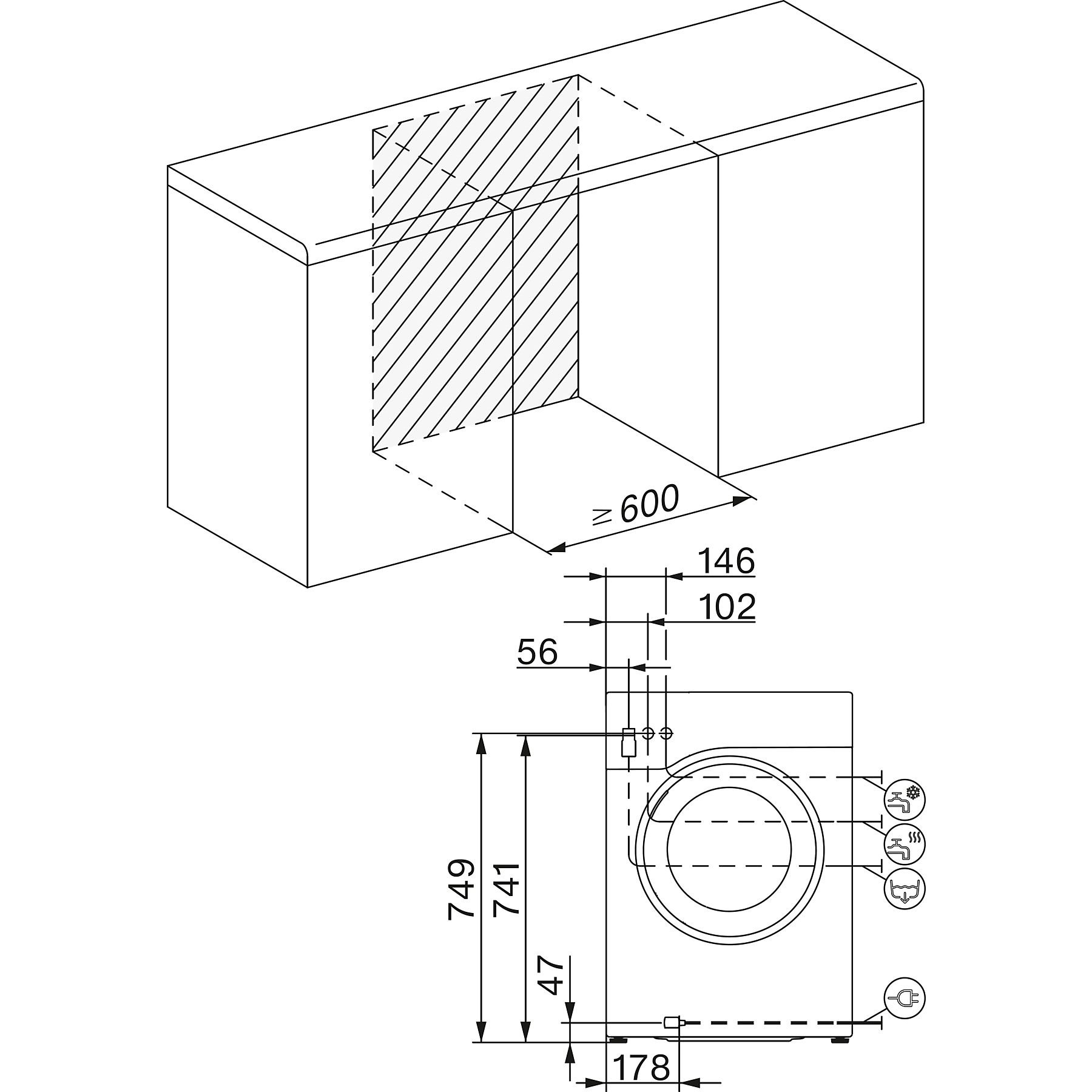 MIELE WWE460 WPS PWash&8kg W1 White Edition Waschmaschine (8 kg, 1400 U/Min., A, Flusenfilter, Fremdkörperfilter)