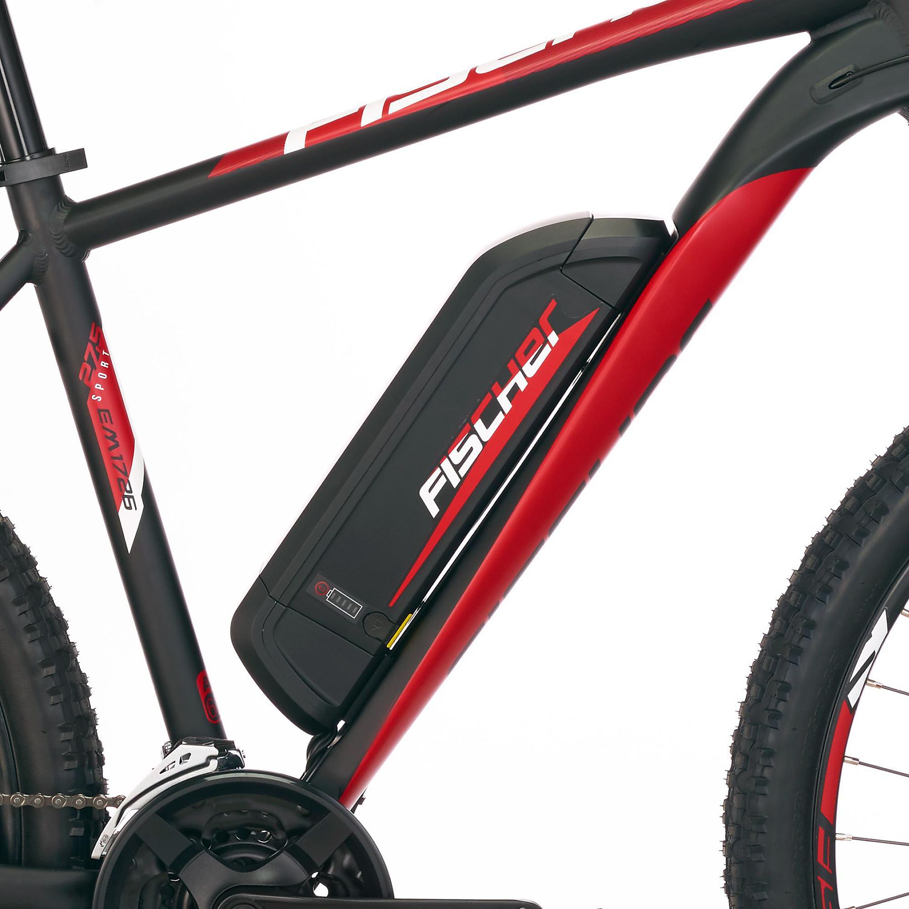 FISCHER MONTIS EM 1726 Mountainbike (Laufradgröße: 27,5 Zoll, Rahmenhöhe: 48 cm, Herren-Rad, 422 Wh, Schwarz matt)