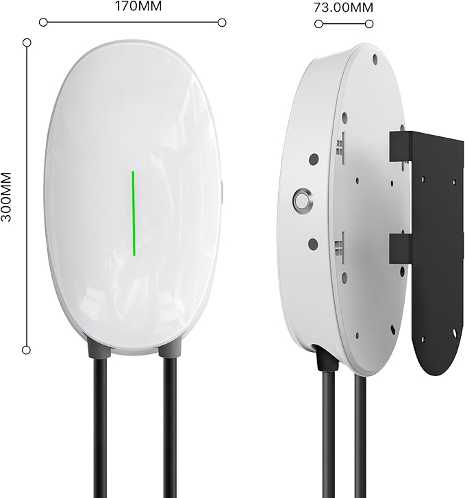 Teskee EV-Ladegerät Typ 2 Wallbox Home Smart EV-Autoladestation Max. 11 kW 16 A 6 Meter 3-phasig