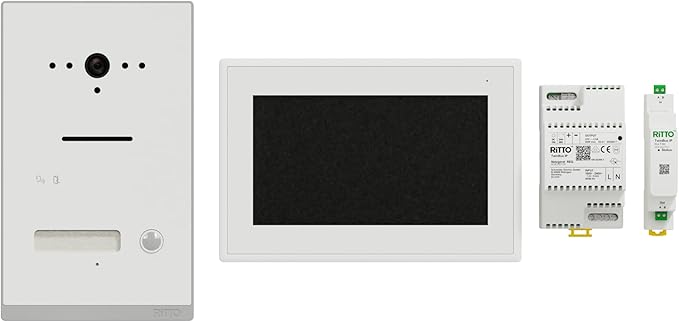 Ritto Intercom Video TwinBus IP Set 7 Zoll HD Monitor 1 Familie