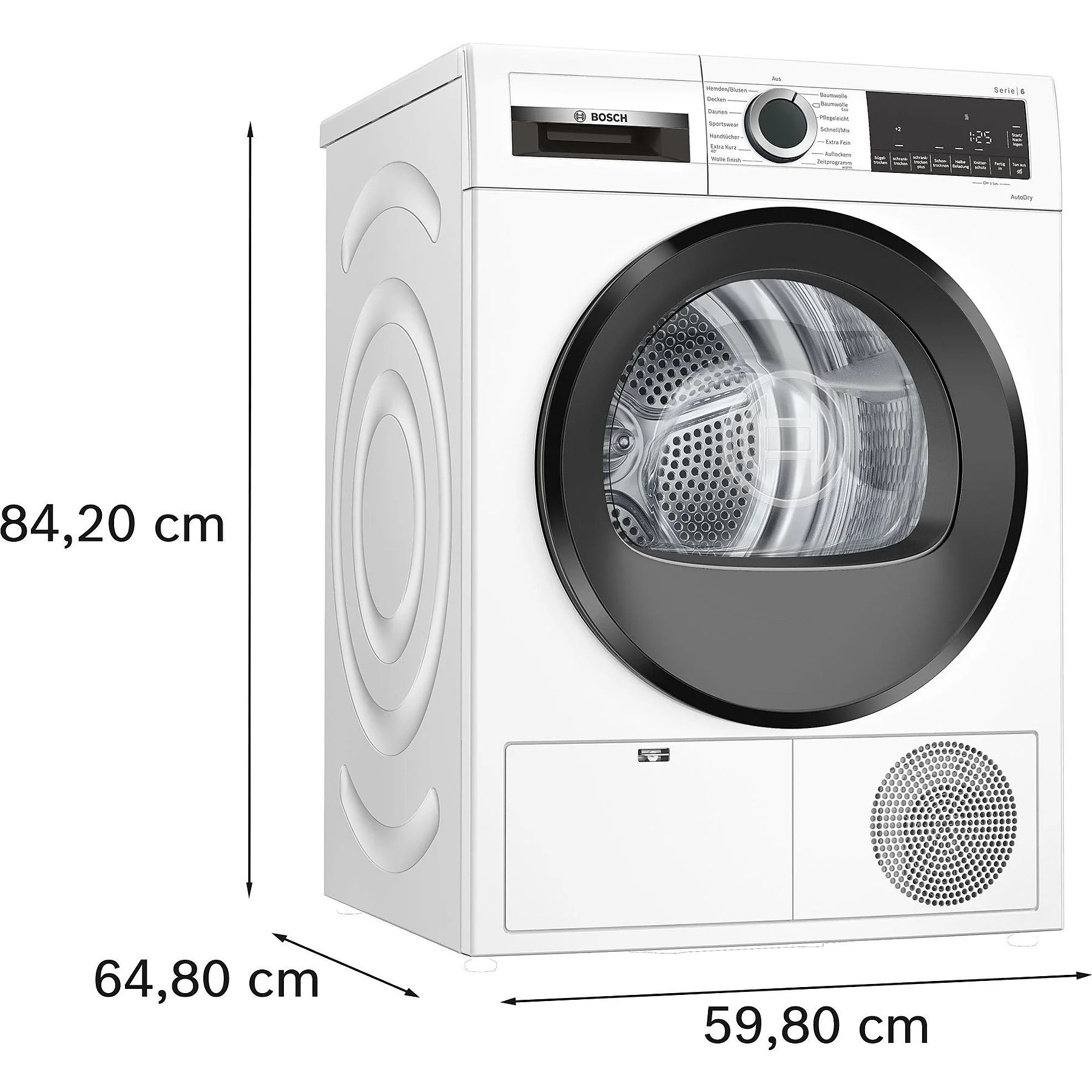 BOSCH WQG 241030 Wärmepumpentrockner (9,0 kg, Weiß)