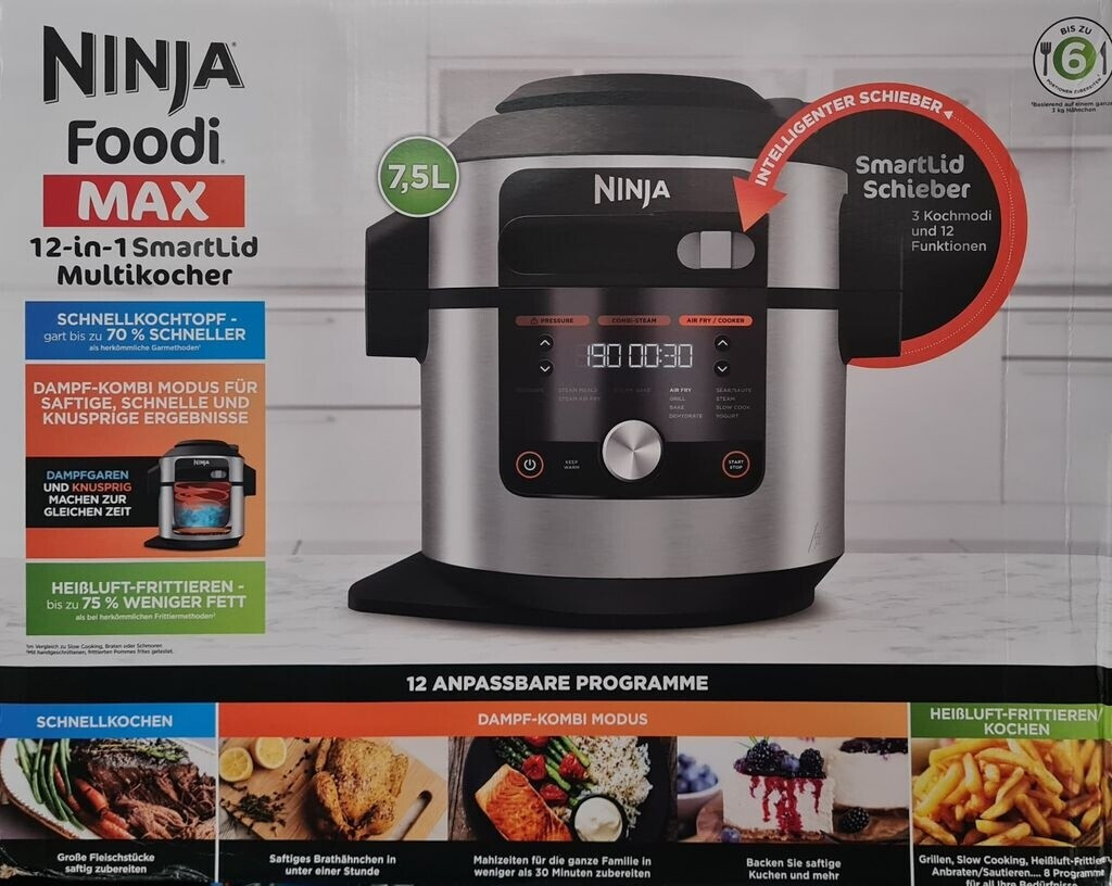 Ninja Foodi MAX 12-in-1 SmartLid 1760W 7,5l