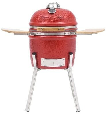 vidaXL Kamado Barbecue Grill Smoker Ceramic 81 cm red