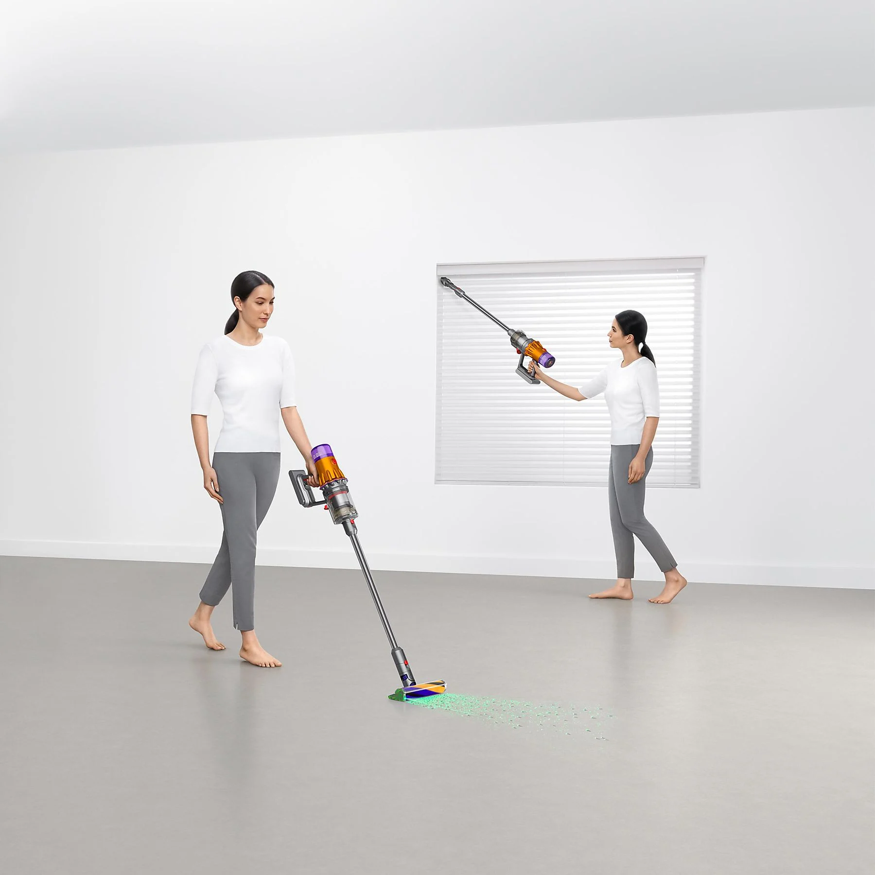 DYSON V12 DETECT SLIM ABSOLUTE (2023) Stielsauger, Akkubetrieb, 545 Watt