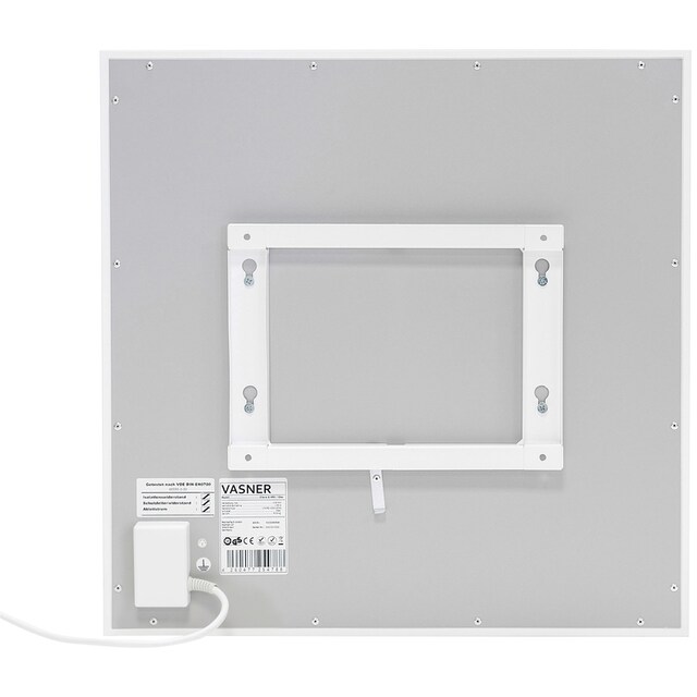 Vasner Infrarotheizung »Glas mit Rahmen weiß, 300 W, Citara G«, Infrarot Glasheizung, IP44 Bad geeignet