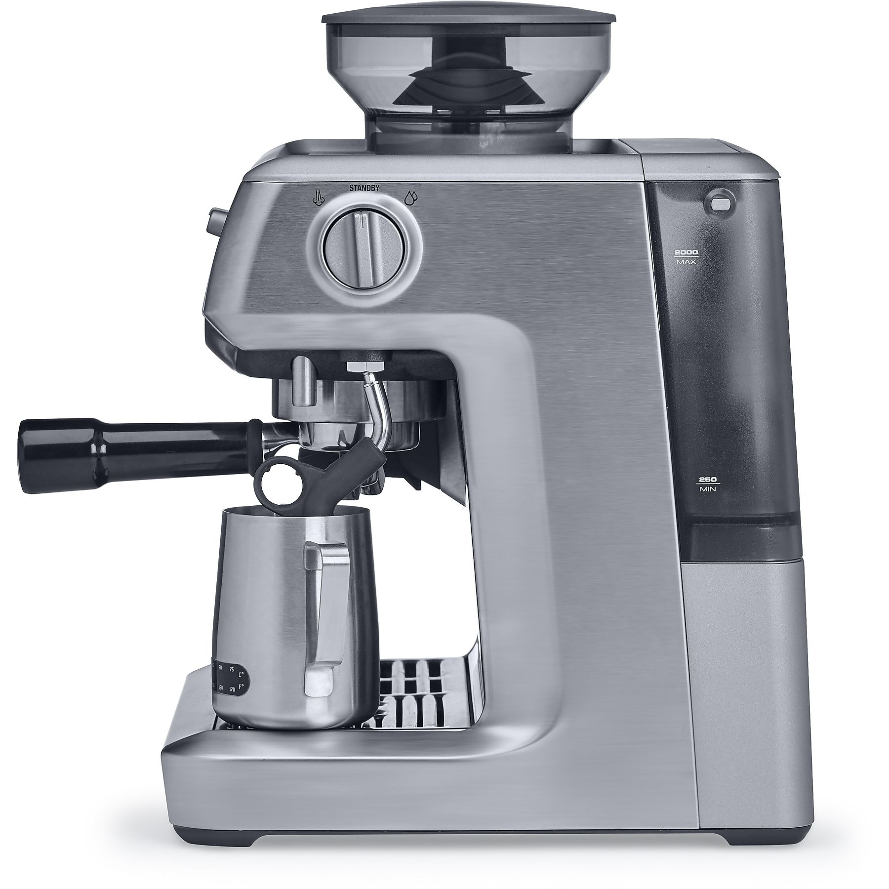 SAGE SES875BSS2EEU1A the Barista Express Espressomaschine Silber