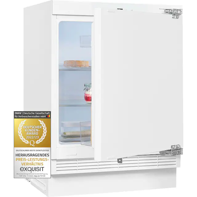 exquisit Einbaukühlschrank »UKS140-V-FE-010D«