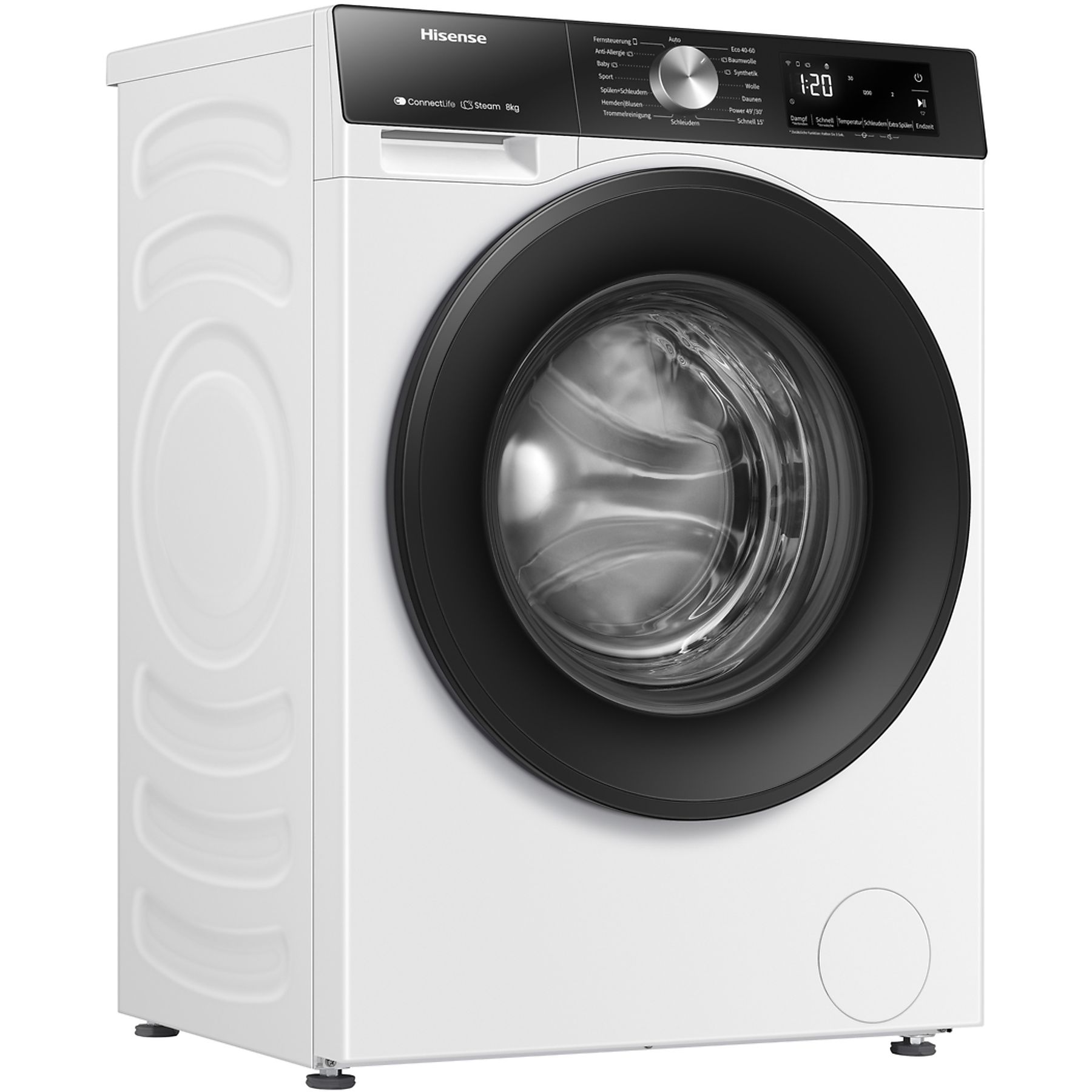 HISENSE WF3S8043BW3 Waschmaschine (8 kg, 1400 U/Min., A)