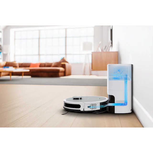 Medion® Saugroboter »mit Wischfunktion X21 SW+ (MD 11500), Lasernavigation,«, App- und Sprachsteuerung, raumspezifische Reinigung, Verbotszonen