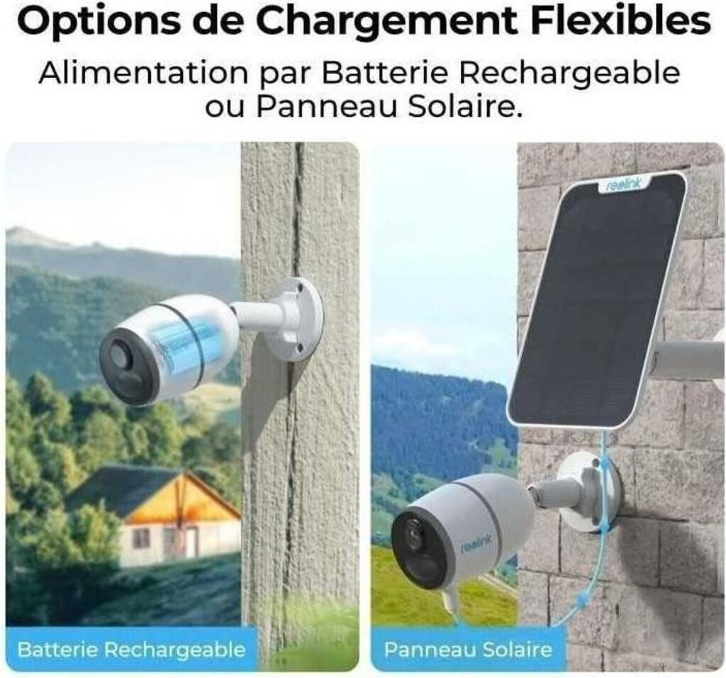 reolink Go Series G330 Solar Panel 2 weiß/schwarz 3G/LTE 1440p (Go Series G330 & Solar Panel 2)