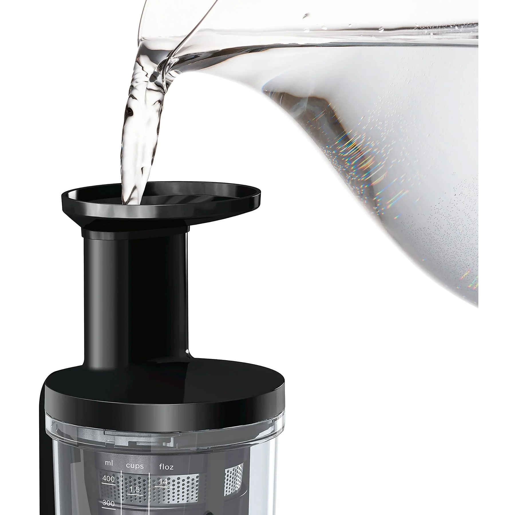 BOSCH MESM731M VitaExtract Slow Juicer 150 Watt, Schwarz/Transparent