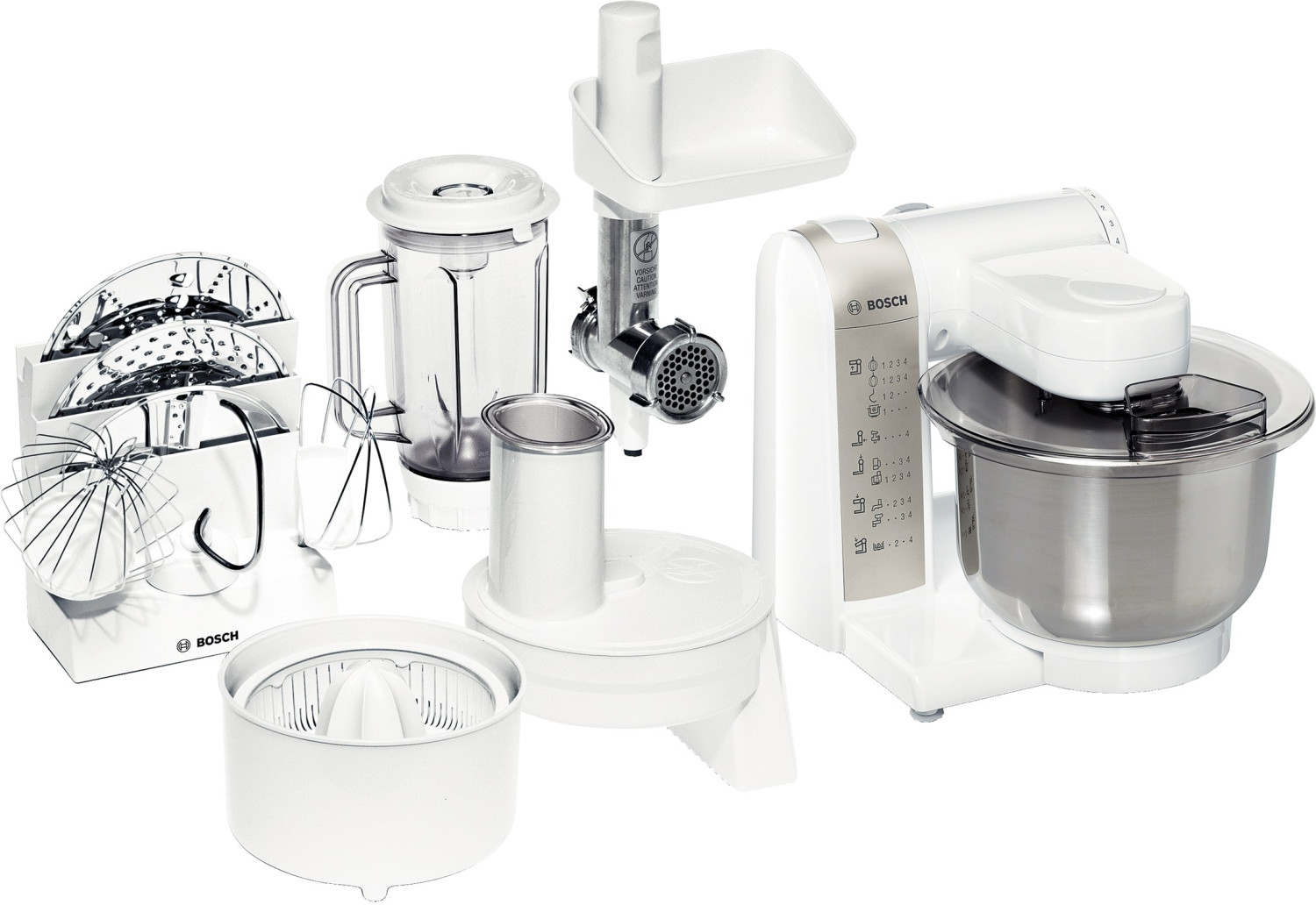 Bosch MUM 4880 weiß/silber 