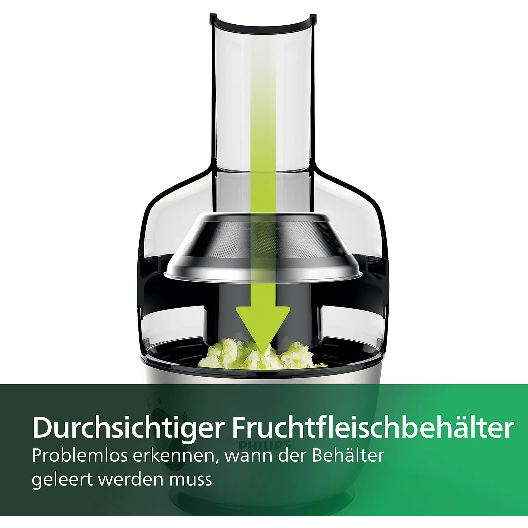 PHILIPS HR1921/20 Avance Collection 1L, QuickClean, XXL-Einfüllöffnung, Entsafter 1100 Watt, Edelstahl gebürstet