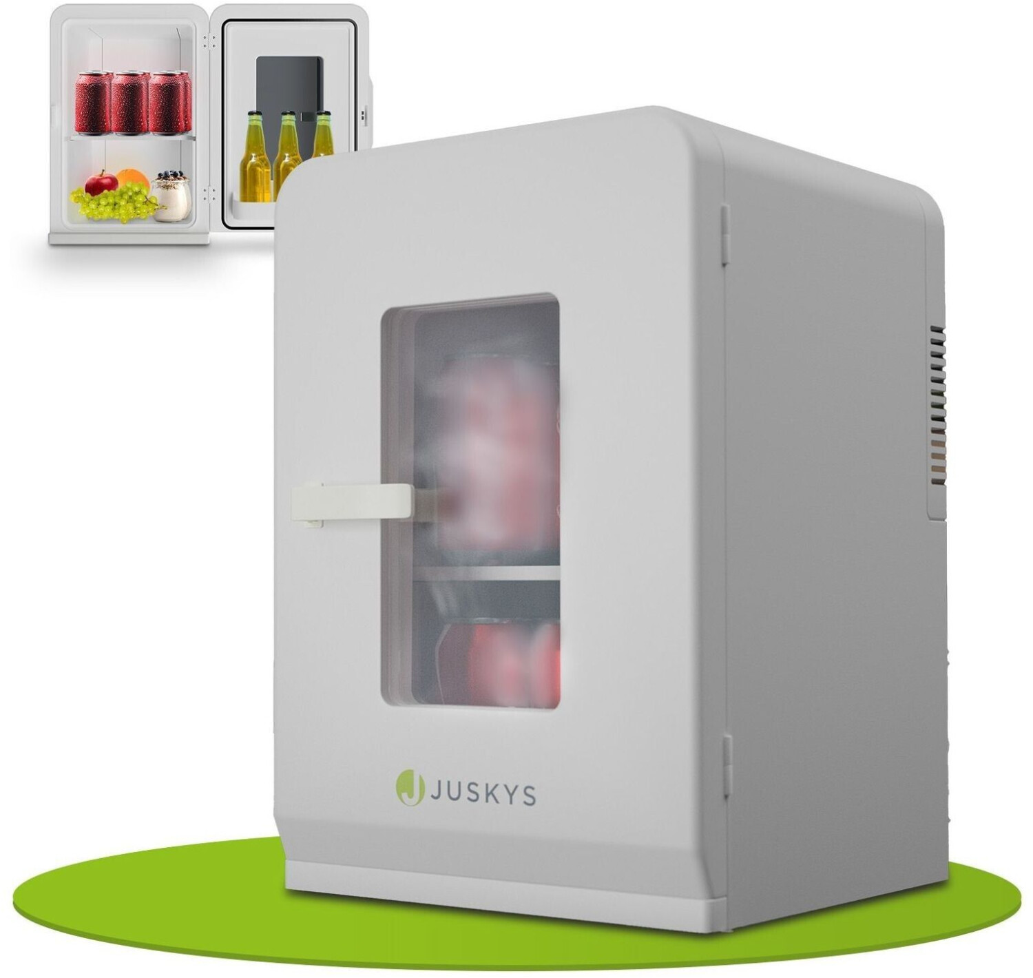 Juskys 2-in-1 Mini-Kühlschrank 15 weiß