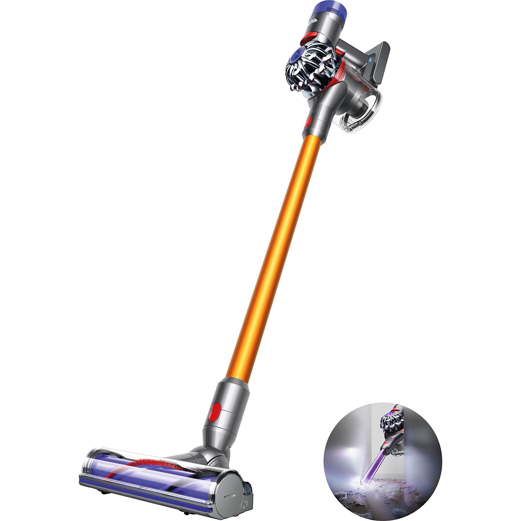 DYSON V8 Absolute+, inkl. LED Fugendüse Stielsauger, Batteriebetrieb, 425 Watt