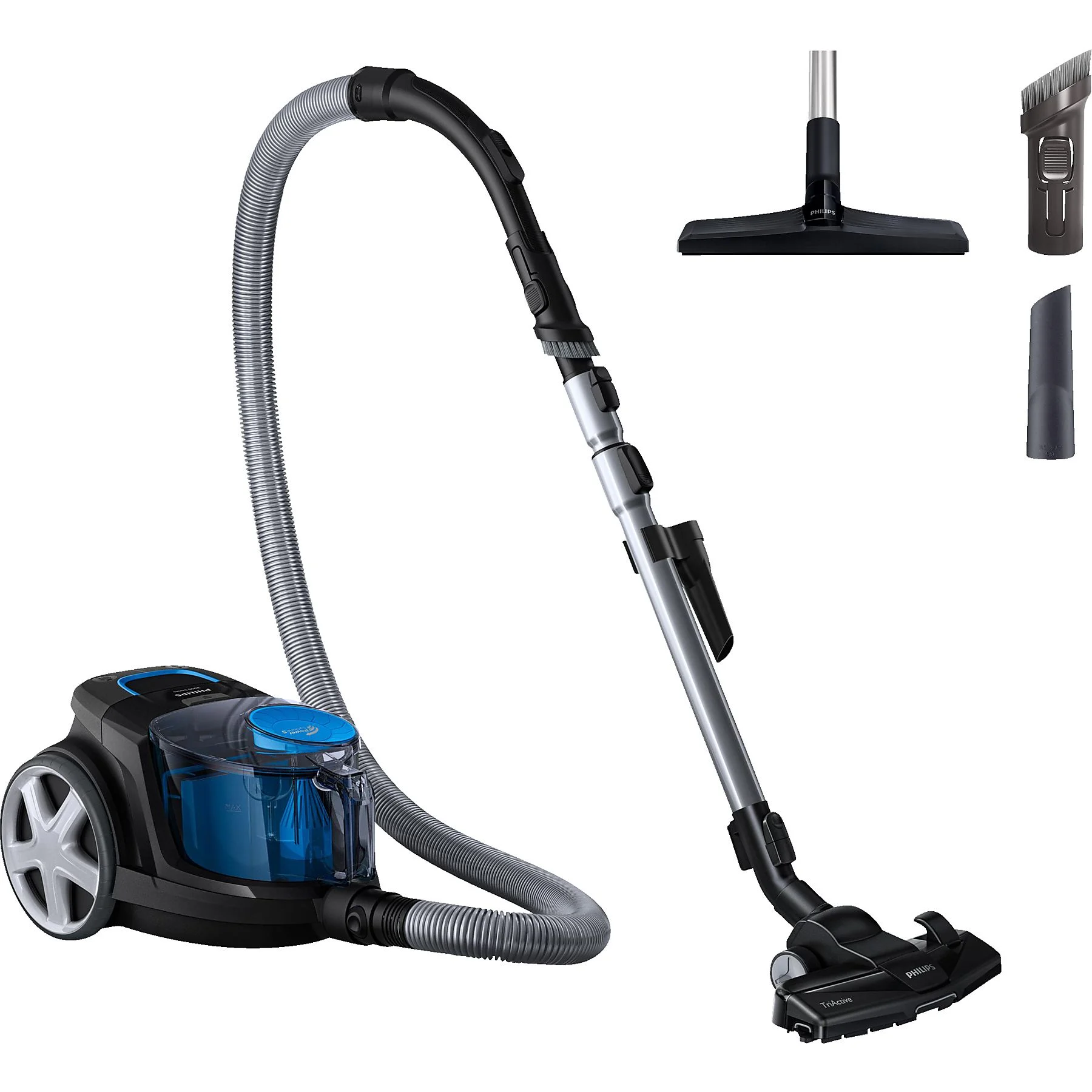 PHILIPS FC9331/09 PowerPro Compact 3000 Serie beutellos, Staubsauger, maximale Leistung: 900 Watt