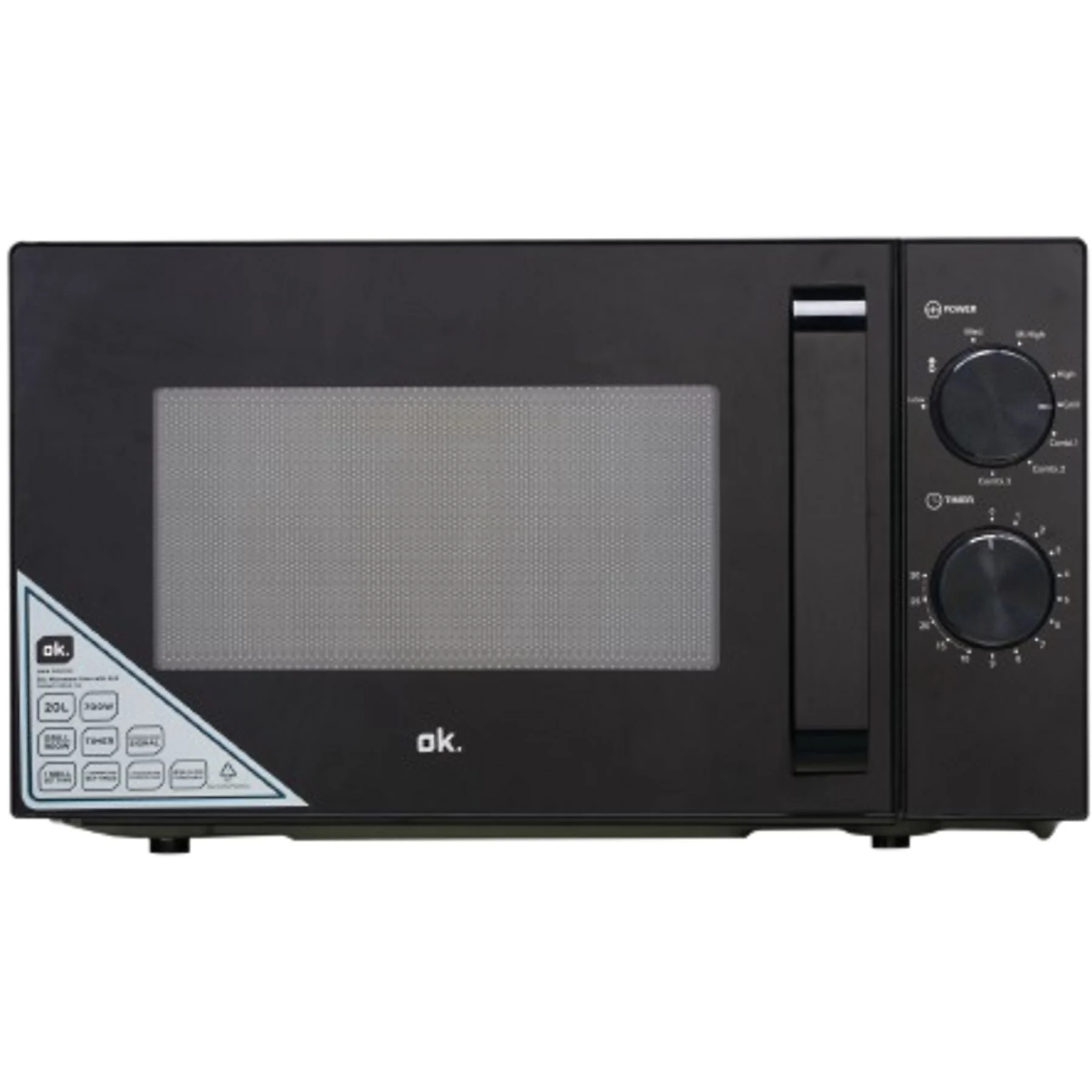 OK. OMWG 2024-1 B, Mikrowelle mit Grill (700 Watt, Grillfunktion)