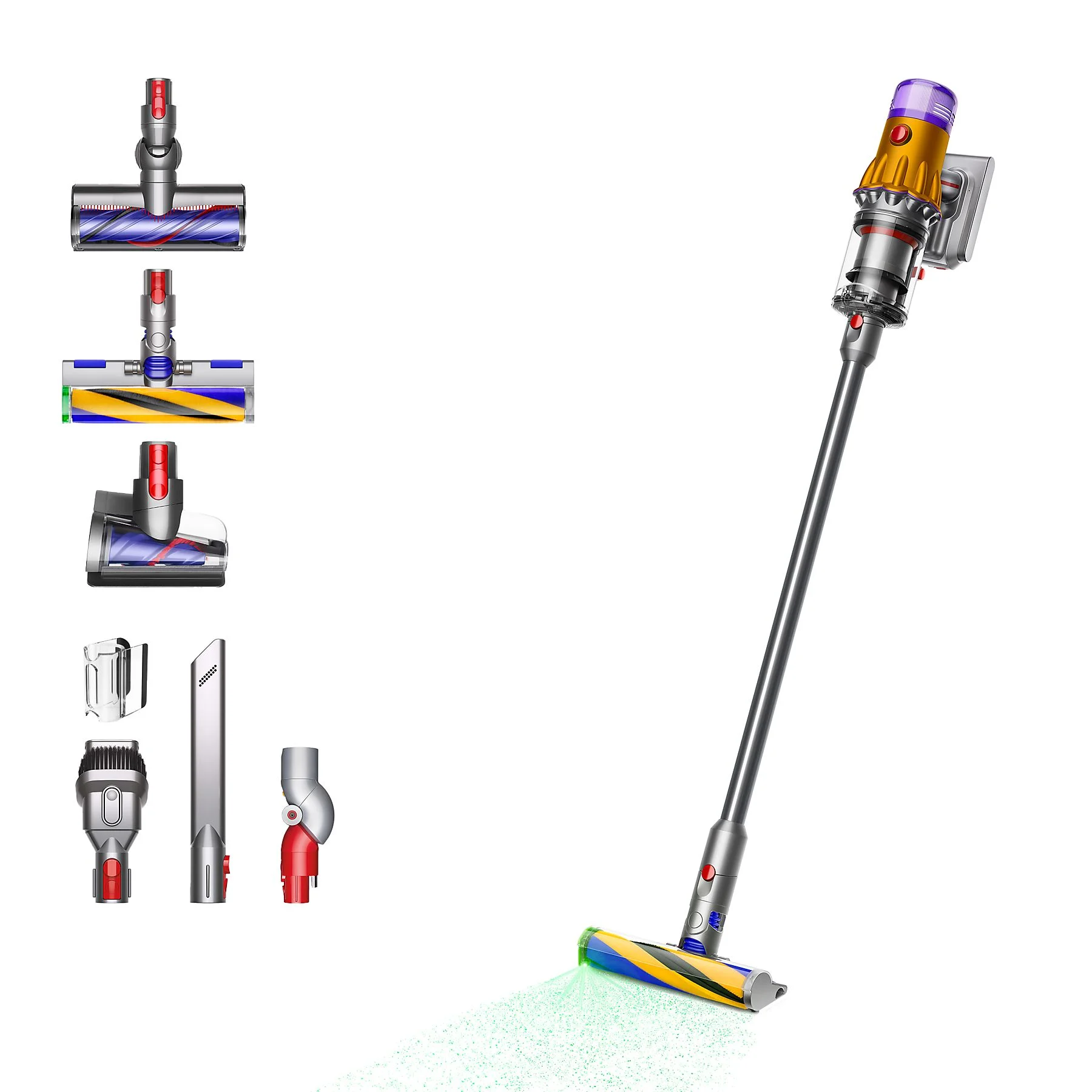 DYSON V12 DETECT SLIM ABSOLUTE (2023) Stielsauger, Akkubetrieb, 545 Watt