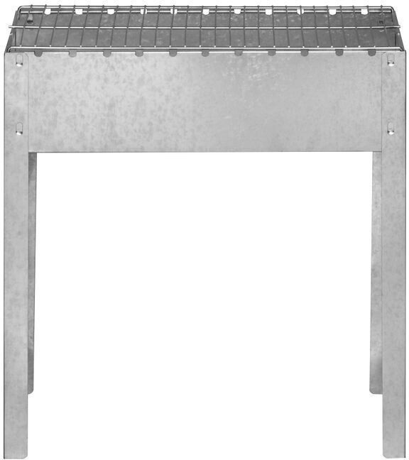 Mustang Grill Holzkohlegrill mit 6 Spießen 50 x 30 x 50 cm