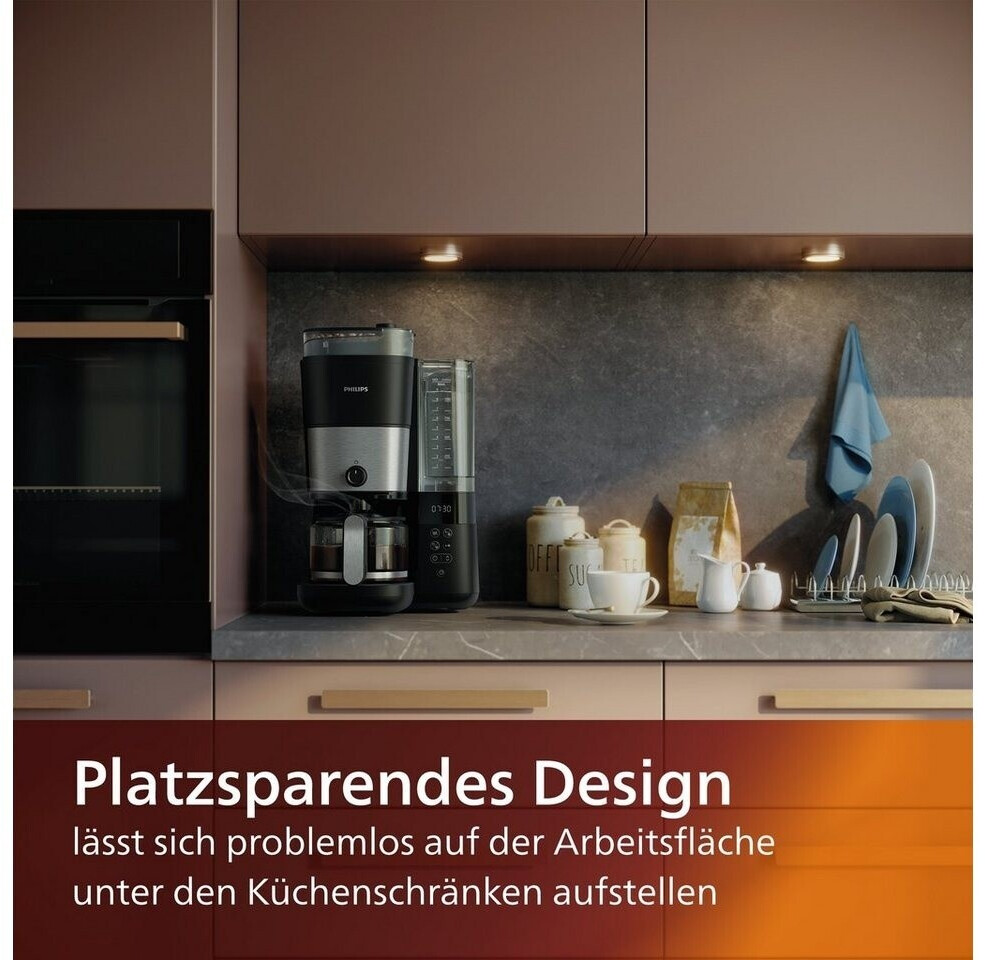 Philips Kaffeemaschine Grind Brew All-in-1 HD7888