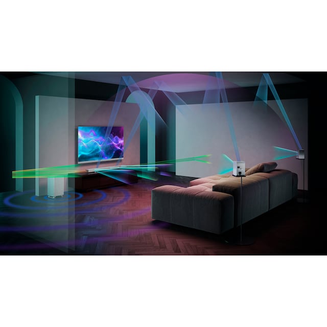 Sharp Soundbar »HT-SBW55121 5.1.2 Dolby Atmos®/DTS:X® mit Drahtlos-Subwoofer«