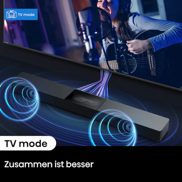 Hisense 2.1 Soundsystem »HS2000 2.1 Kanal Soundbar mit integriertem Subwoofer«, (1 St.)