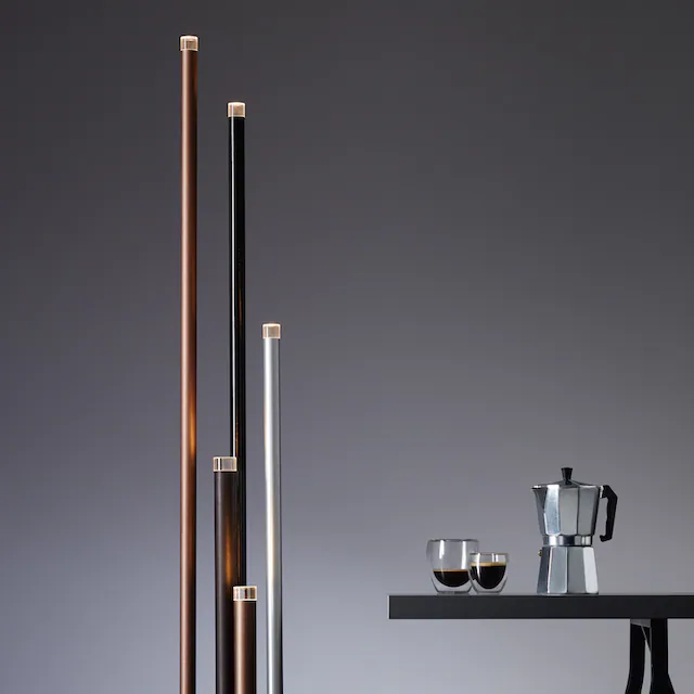 Brilliant Stehlampe »Cembalo«, 5 flammig, Leuchtmittel LED-Modul | LED fest integriert, 5flg mit Fußdimmer, 155 cm Höhe, Ø 28 cm, 2200 lm, 3000 K