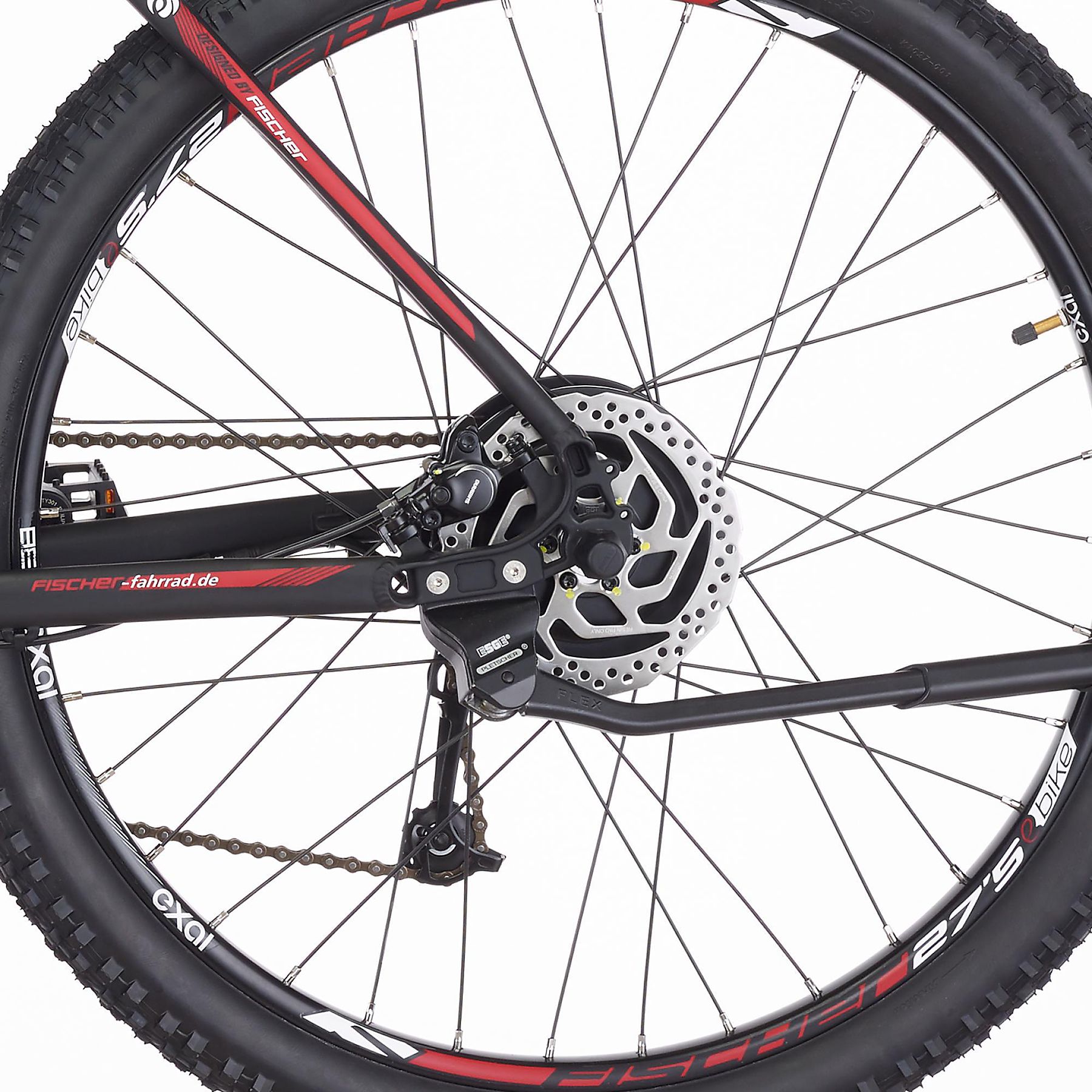 FISCHER MONTIS EM 1726 Mountainbike (Laufradgröße: 27,5 Zoll, Rahmenhöhe: 48 cm, Herren-Rad, 422 Wh, Schwarz matt)
