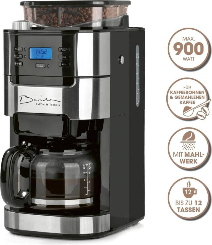 Barista Filterkaffeemaschine mit Mahlwerk