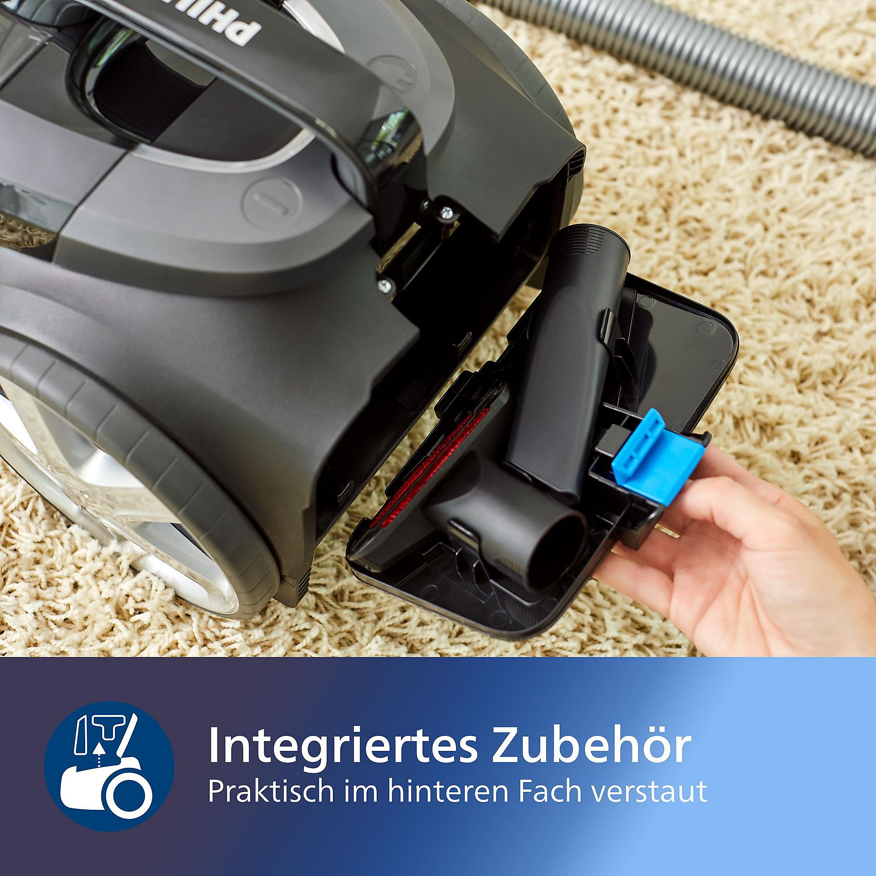 PHILIPS FC9741/09 PowerPro Expert Serie 7000 beutellos, Staubsauger, maximale Leistung: 900 Watt
