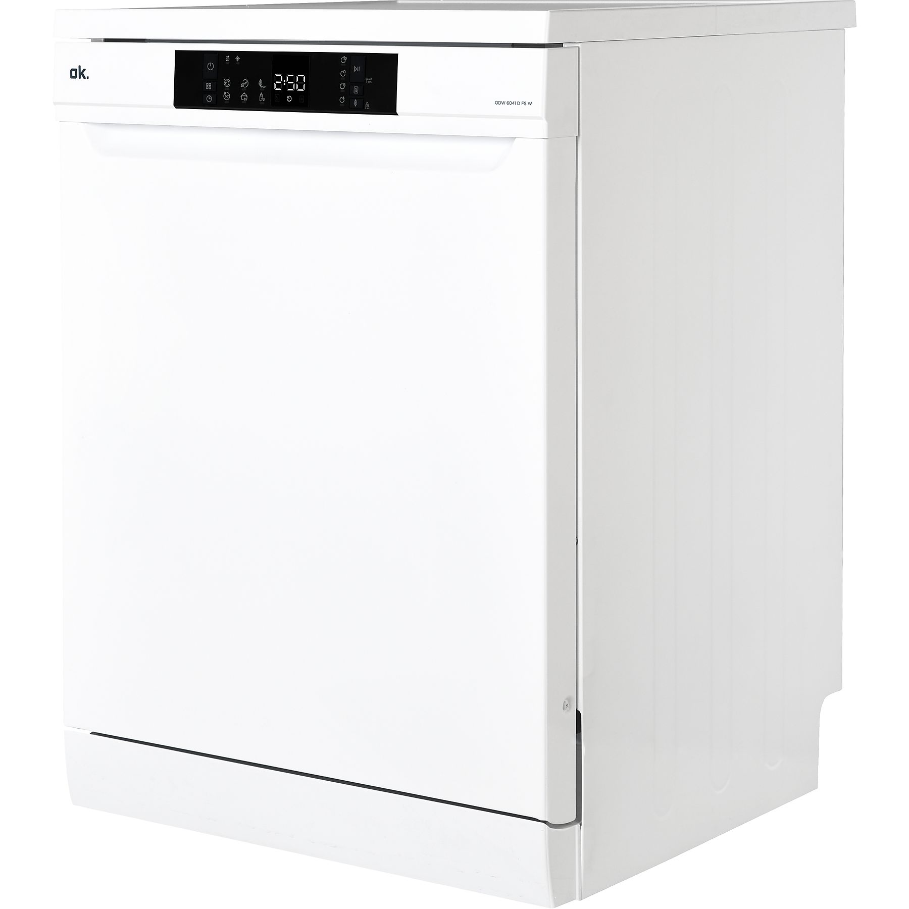 OK. ODW 6041 D FS W Geschirrspüler (Standgerät, 592 mm breit, 49 dB (A), D)
