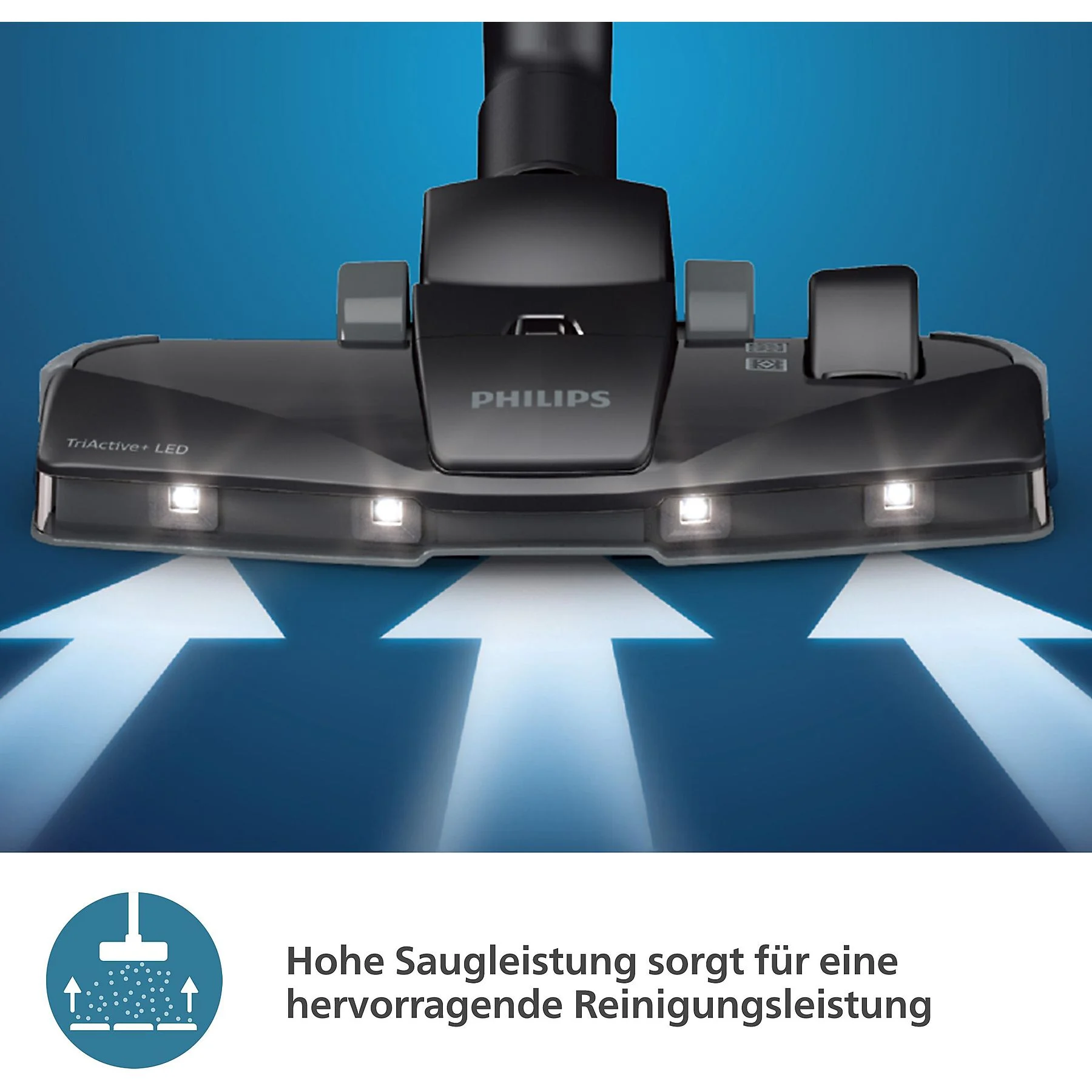 PHILIPS XD6142/12 6000 Series mit Beutel, Staubsauger, maximale Leistung: 900 Watt