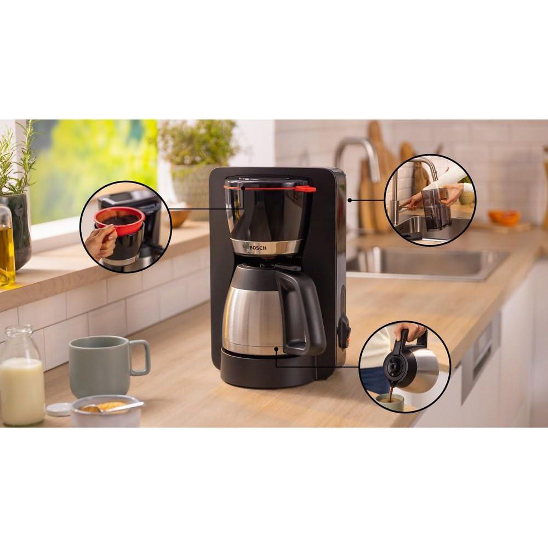BOSCH TKA5M253 Kaffeemaschine Schwarz