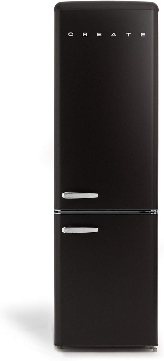 CREATE / FRIDGE STYLANCE 244L / Fridge Black/Retro Vintage Style and Design [Energy Class E]