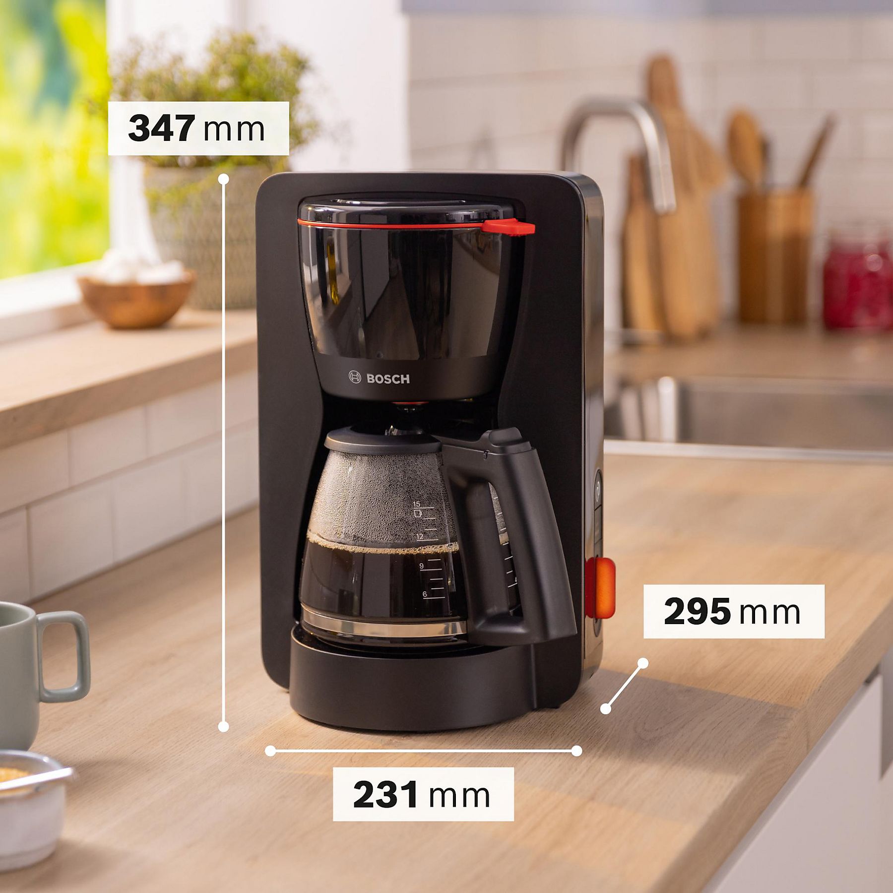 BOSCH TKA3M133 Kaffeemaschine Schwarz