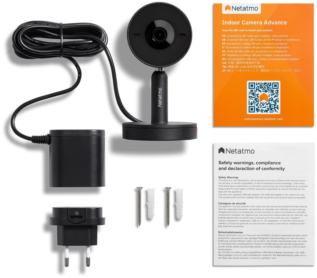 Netatmo Indoor Camera Advance 2K schwarz