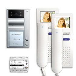 TCS PVC1420-0010 Video-Sprechanlagen-Set Aufputz für 2 WE