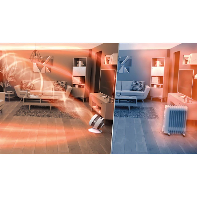 Rowenta Bodenventilator »HQ7152 Air Force Intense 2in1«, Ventilator, Heizlüfter, 2600 Watt, 43 dB(A); Eco-Modus, Fernbedienung