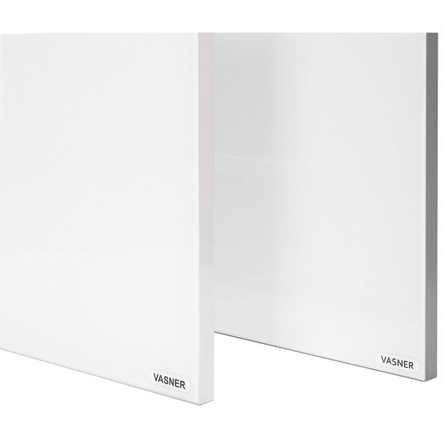 Vasner Infrarotheizung »Glas mit Rahmen weiß, 300 W, Citara G«, Infrarot Glasheizung, IP44 Bad geeignet