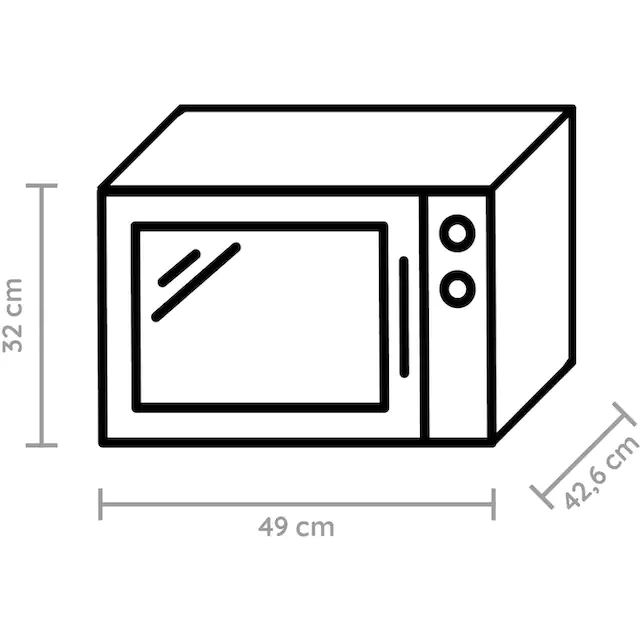 BAUKNECHT Mikrowelle »MW 427 SL«, Grill, 900 W