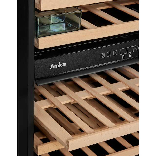 Amica Weinkühlschrank »WK 341 110-1 S / WBB 4661 ADB«, für 45 Standardflaschen á 0,75l, Standkühlschrank