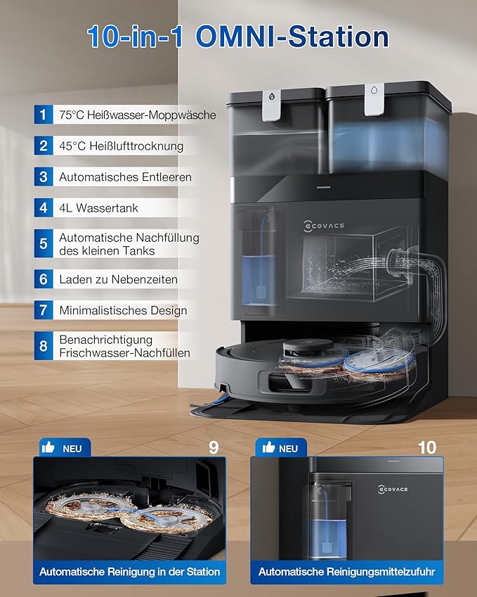 ECOVACS DEEBOT T30C schwarz