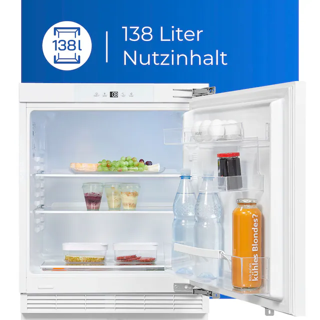 exquisit Einbaukühlschrank »UKS140-V-FE-010E«